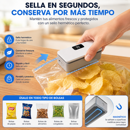 NovaSeal™ | Mini Sellador Portátil 2 en 1